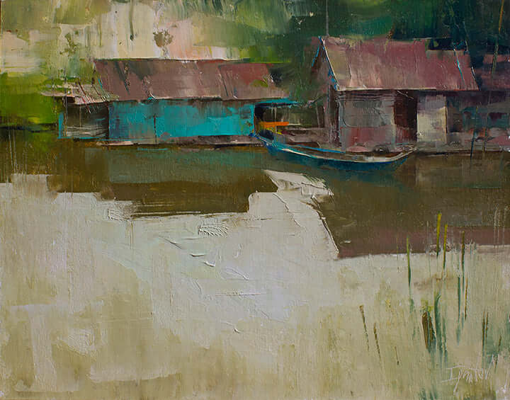 Floating Village by Ignat Ignatov at LePrince Galleries